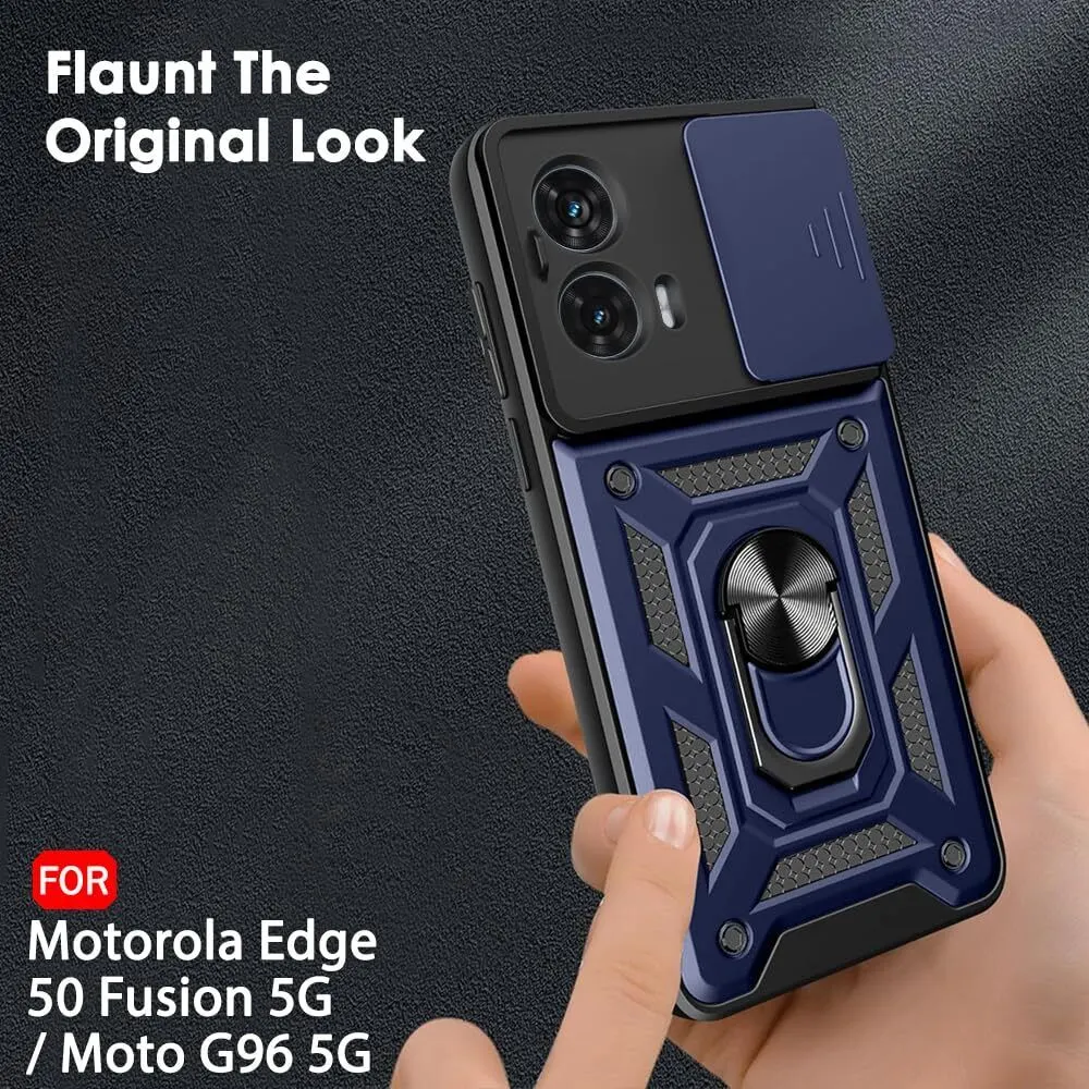 Micvir Back Cover for Motorola Moto G96 5G (Blue, Shock Proof, Pack of: 1) — image 4 of 5