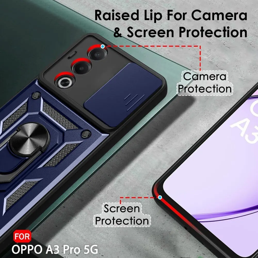Micvir Back Cover for Oppo A3 Pro 5G (Blue, Shock Proof, Pack of: 1) — image 3 of 5