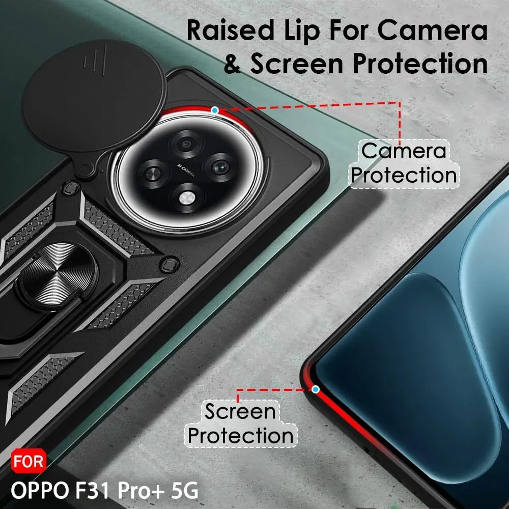 Xolia Back Cover for OPPO F31 Pro Plus 5G (Black, Shock Proof, Polycarbonate, Silicon, Pack of: 1) — image 3 of 5