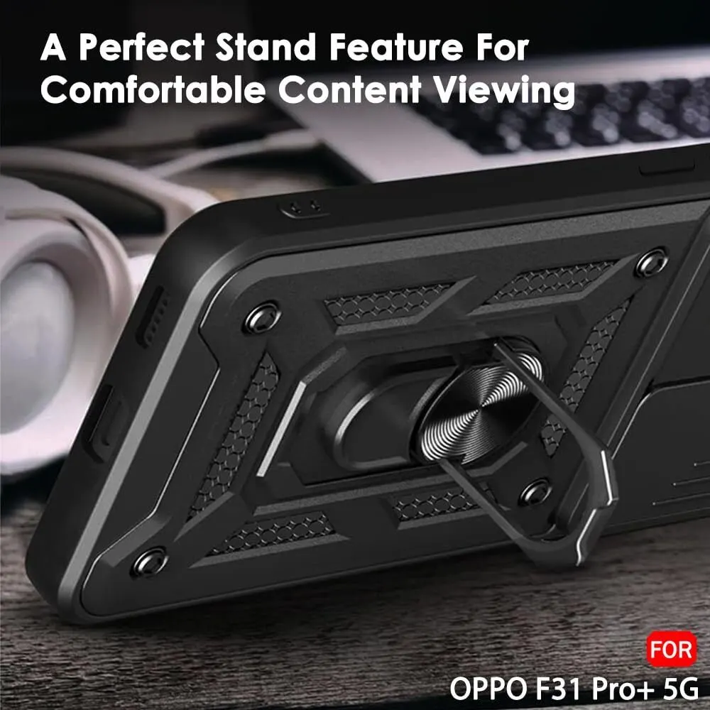 Xolia Back Cover for OPPO F31 Pro Plus 5G (Black, Shock Proof, Polycarbonate, Silicon, Pack of: 1) — image 5 of 5