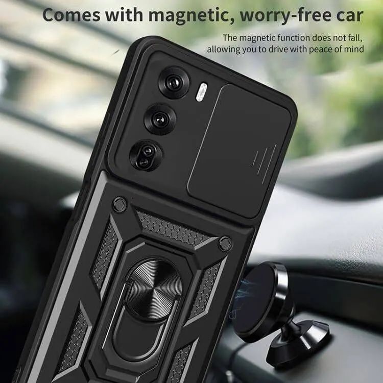 Micvir Back Cover for Oppo Reno 12 5G (Black, Shock Proof, Polycarbonate, Silicon, Pack of: 1) — image 2 of 5