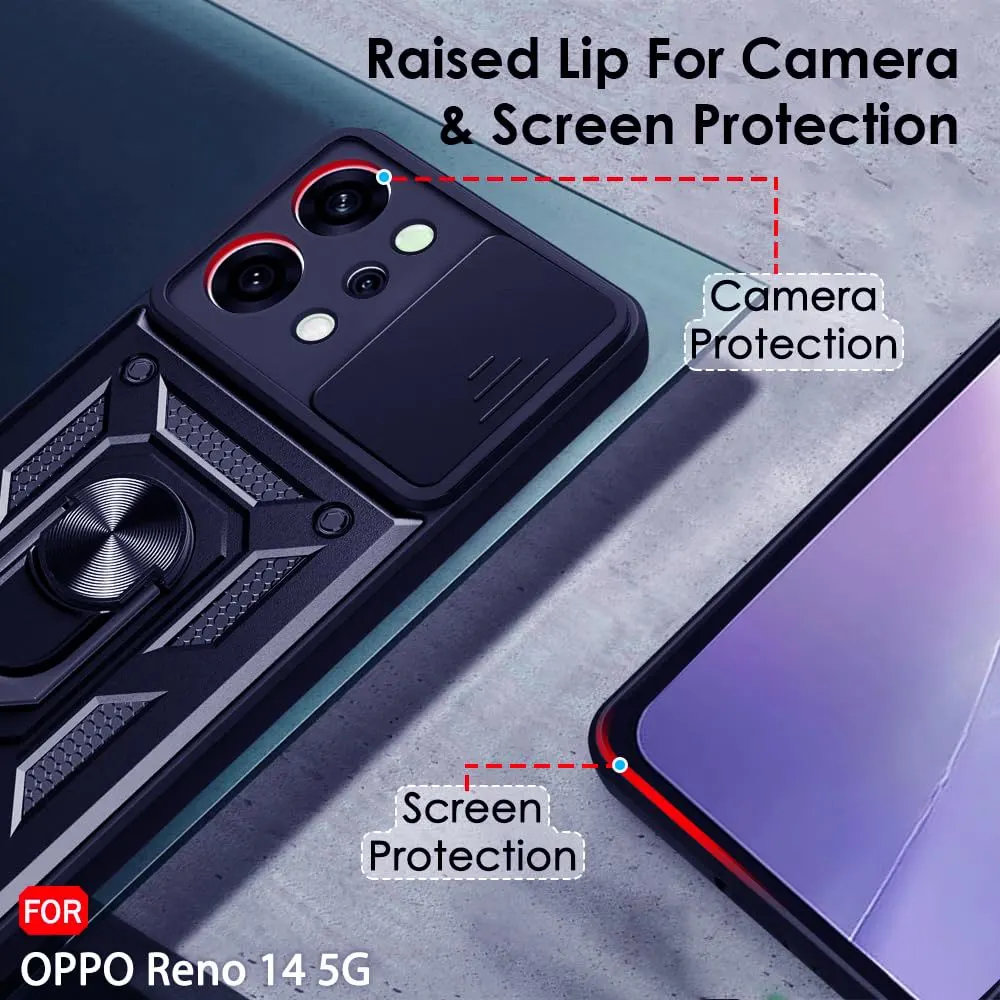Micvir Back Cover for Oppo Reno 14 5G (Blue, Shock Proof, Pack of: 1) — image 3 of 5