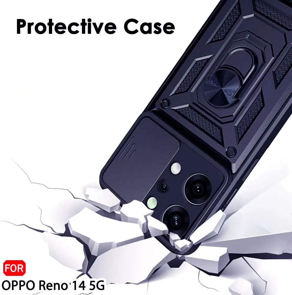 Micvir Back Cover for Oppo Reno 14 5G (Blue, Shock Proof, Pack of: 1) — image 4 of 5