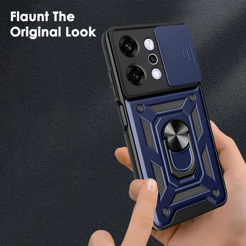 Micvir Back Cover for Oppo Reno 14 Pro 5G (Blue, Shock Proof, Polycarbonate, Silicon, Pack of: 1) — image 4 of 5