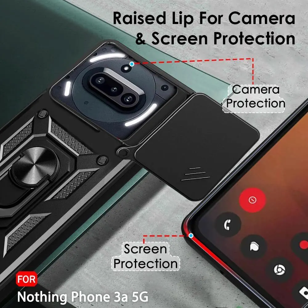 Micvir Back Cover for Nothing Phone (3a) (Black, Shock Proof, Pack of: 1) — image 2 of 5