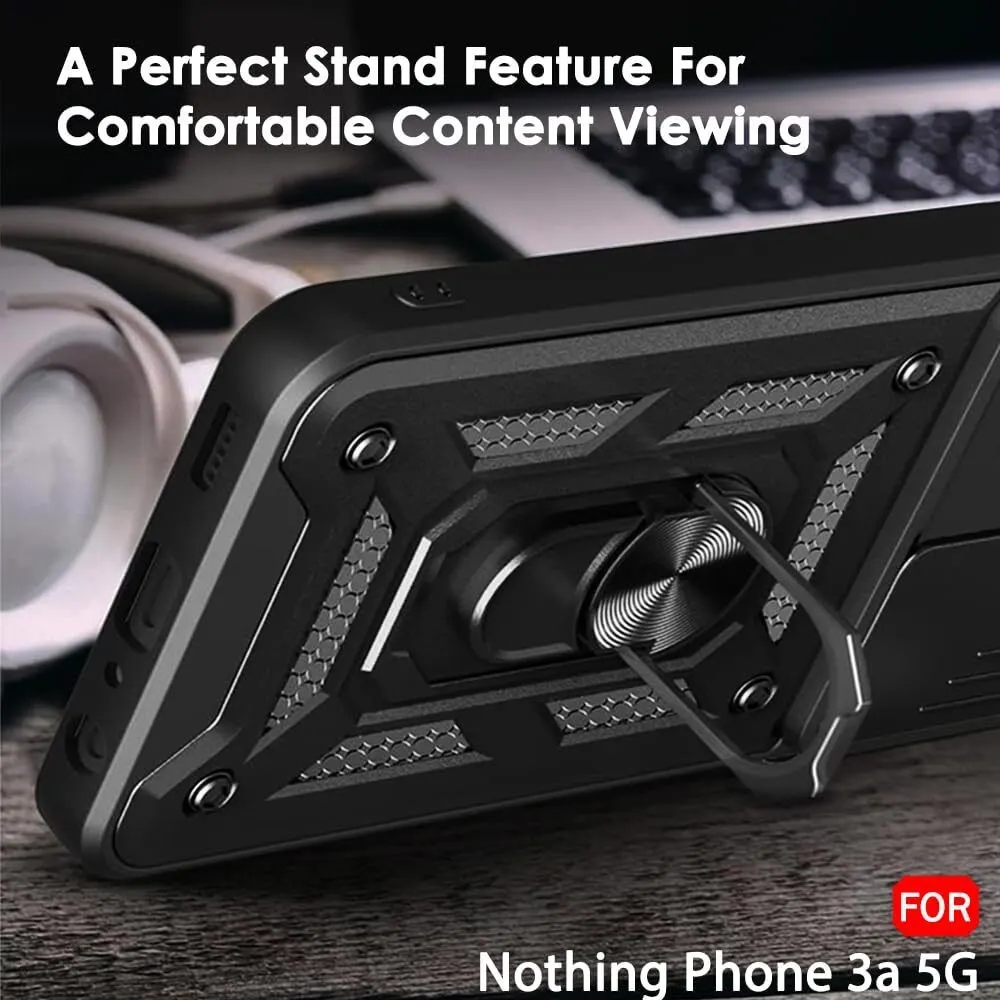 Micvir Back Cover for Nothing Phone (3a) (Black, Shock Proof, Pack of: 1) — image 4 of 5