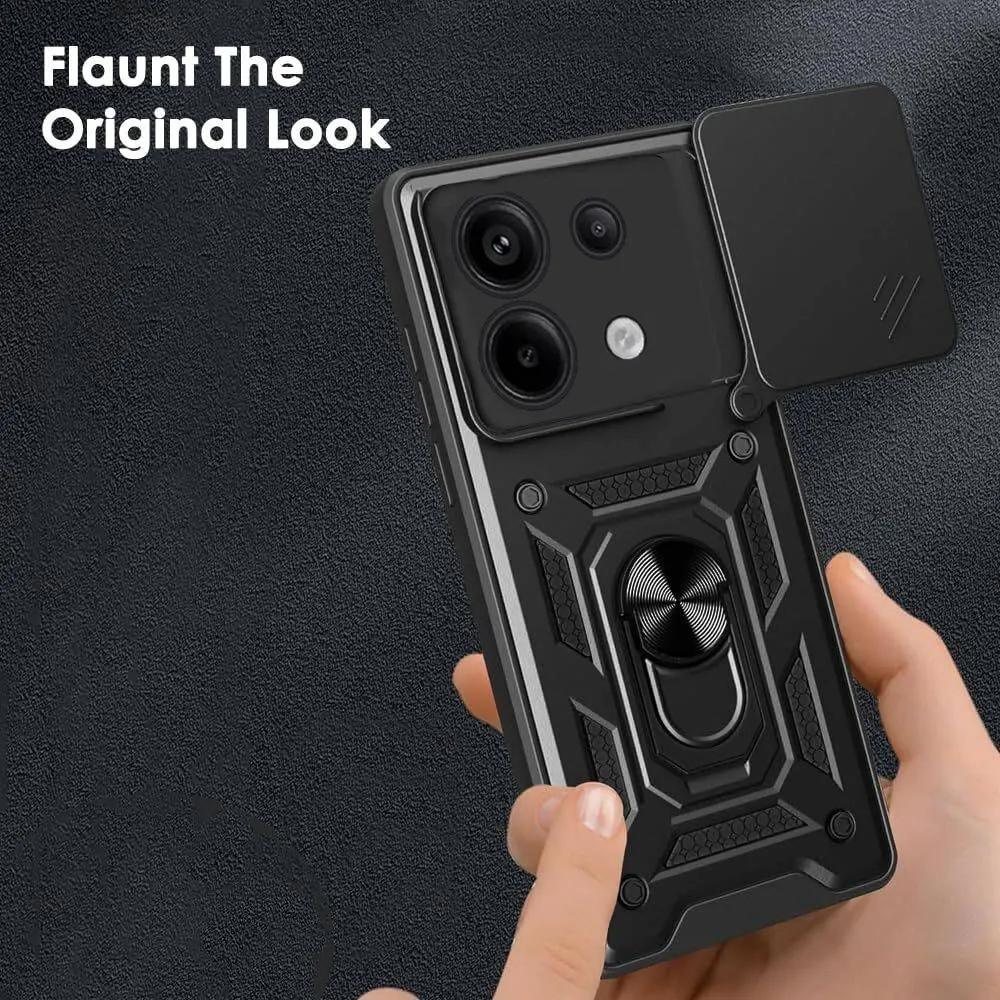 Micvir Back Cover for Redmi Note 13 Pro 5G (Black, Shock Proof, Polycarbonate, Silicon, Pack of: 1) — image 2 of 4