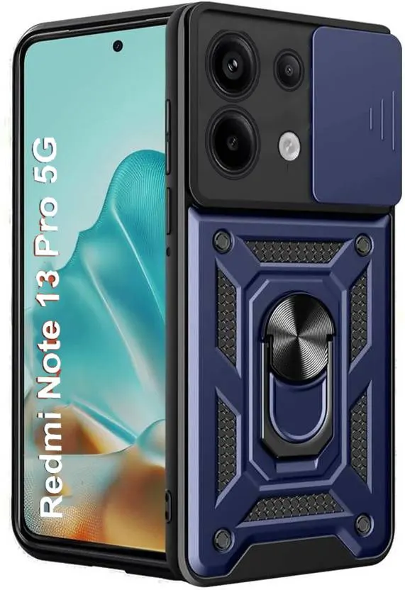 Micvir Back Cover for Redmi Note 13 Pro 5G (Blue, Shock Proof, Pack of: 1)
