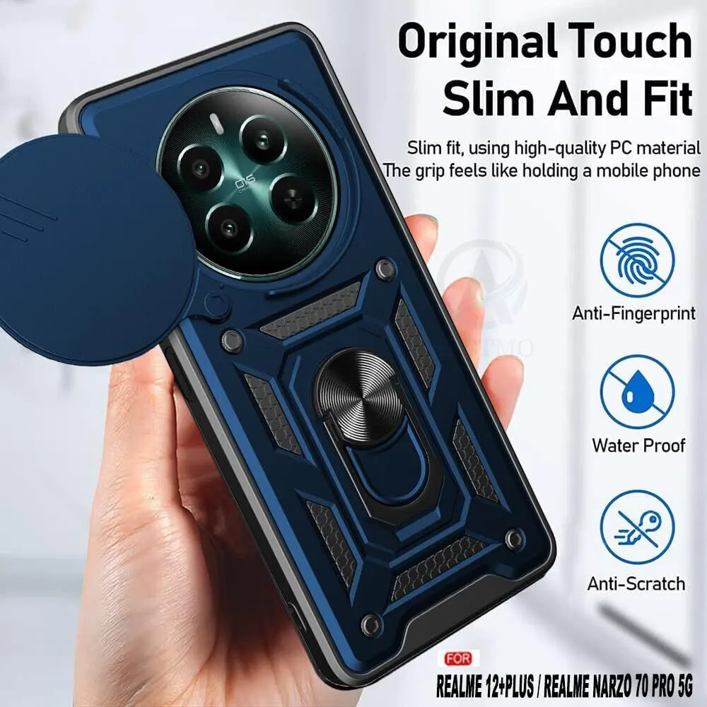 Micvir Back Cover for Realme 12 Plus 5G (Blue, Shock Proof, Pack of: 1) — image 2 of 5