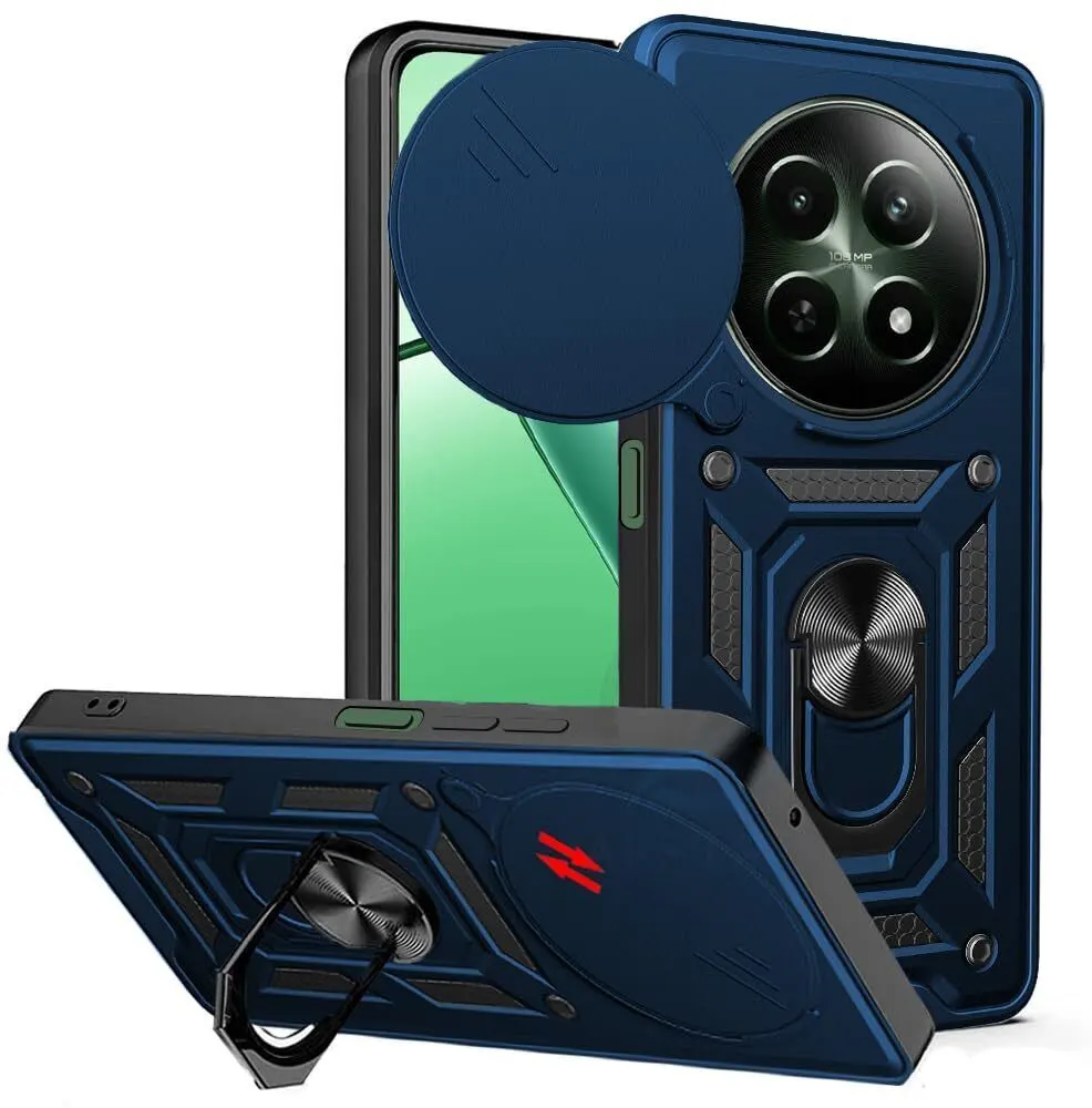 Micvir Back Cover for Realme 12x 5G (Blue, Shock Proof, Pack of: 1)