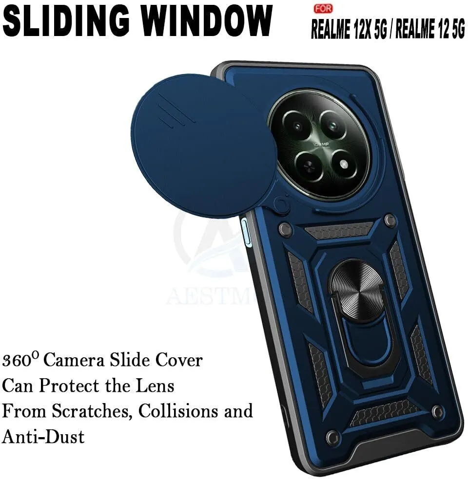 Micvir Back Cover for Realme 12x 5G (Blue, Shock Proof, Pack of: 1) — image 4 of 5