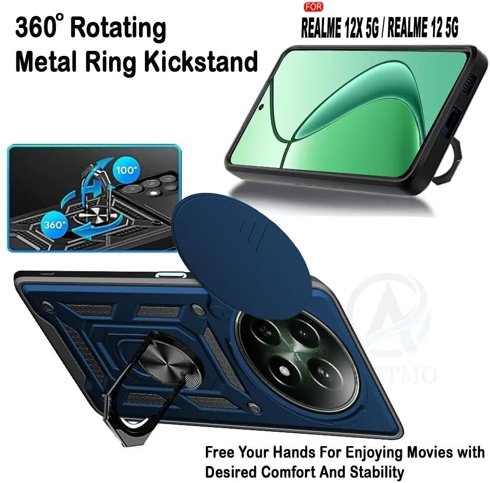 Micvir Back Cover for Realme 12x 5G (Blue, Shock Proof, Pack of: 1) — image 5 of 5