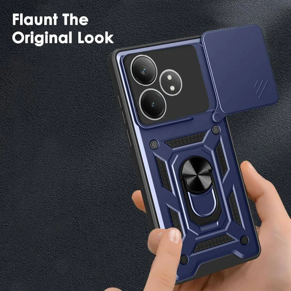 Micvir Back Cover for Realme GT 6T 5G (Blue, Shock Proof, Polycarbonate, Silicon, Pack of: 1) — image 2 of 5
