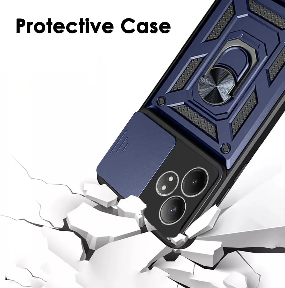 Micvir Back Cover for Realme GT 6T 5G (Blue, Shock Proof, Polycarbonate, Silicon, Pack of: 1) — image 3 of 5
