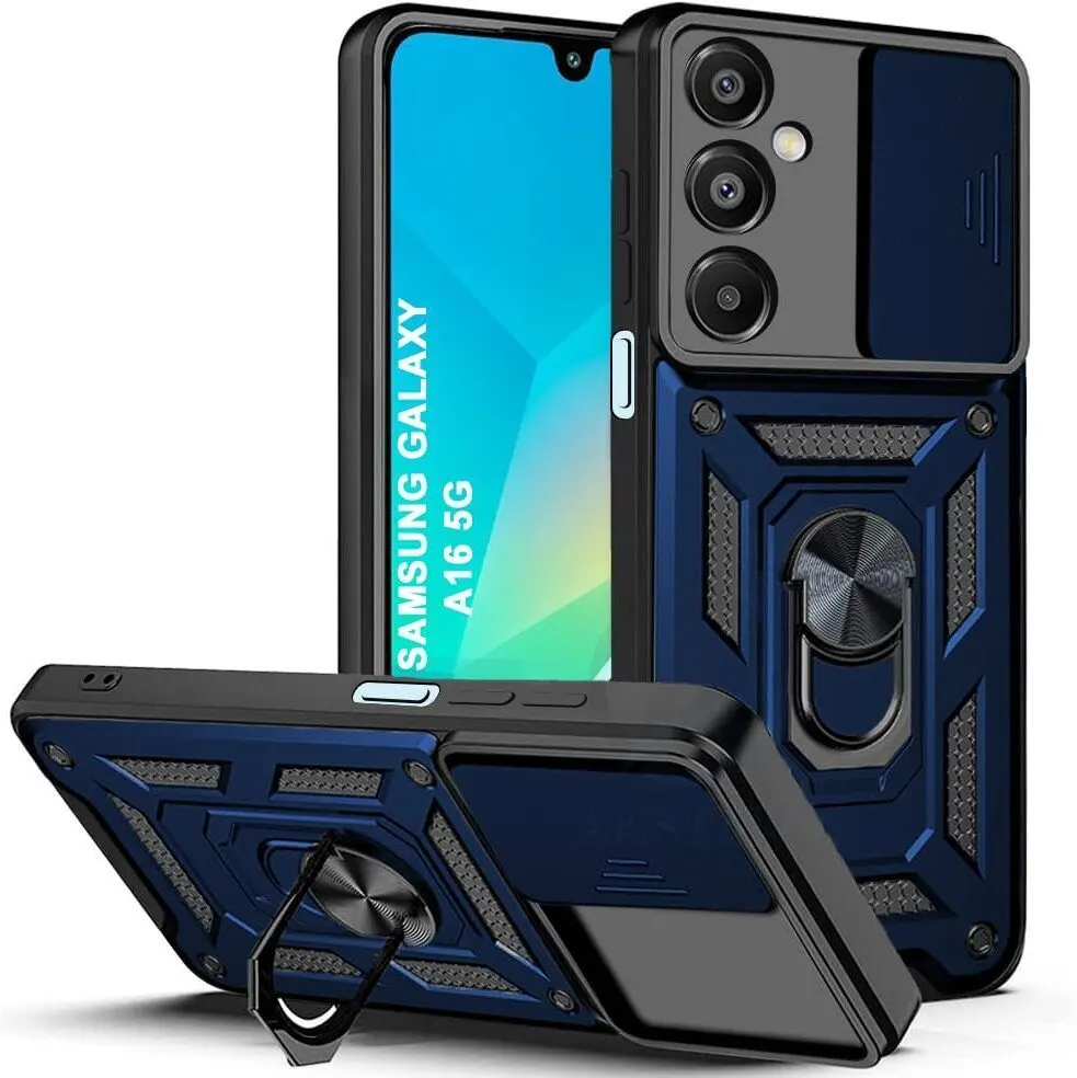 Micvir Back Cover for Samsung Galaxy A16 5G (Blue, Shock Proof, Pack of: 1)
