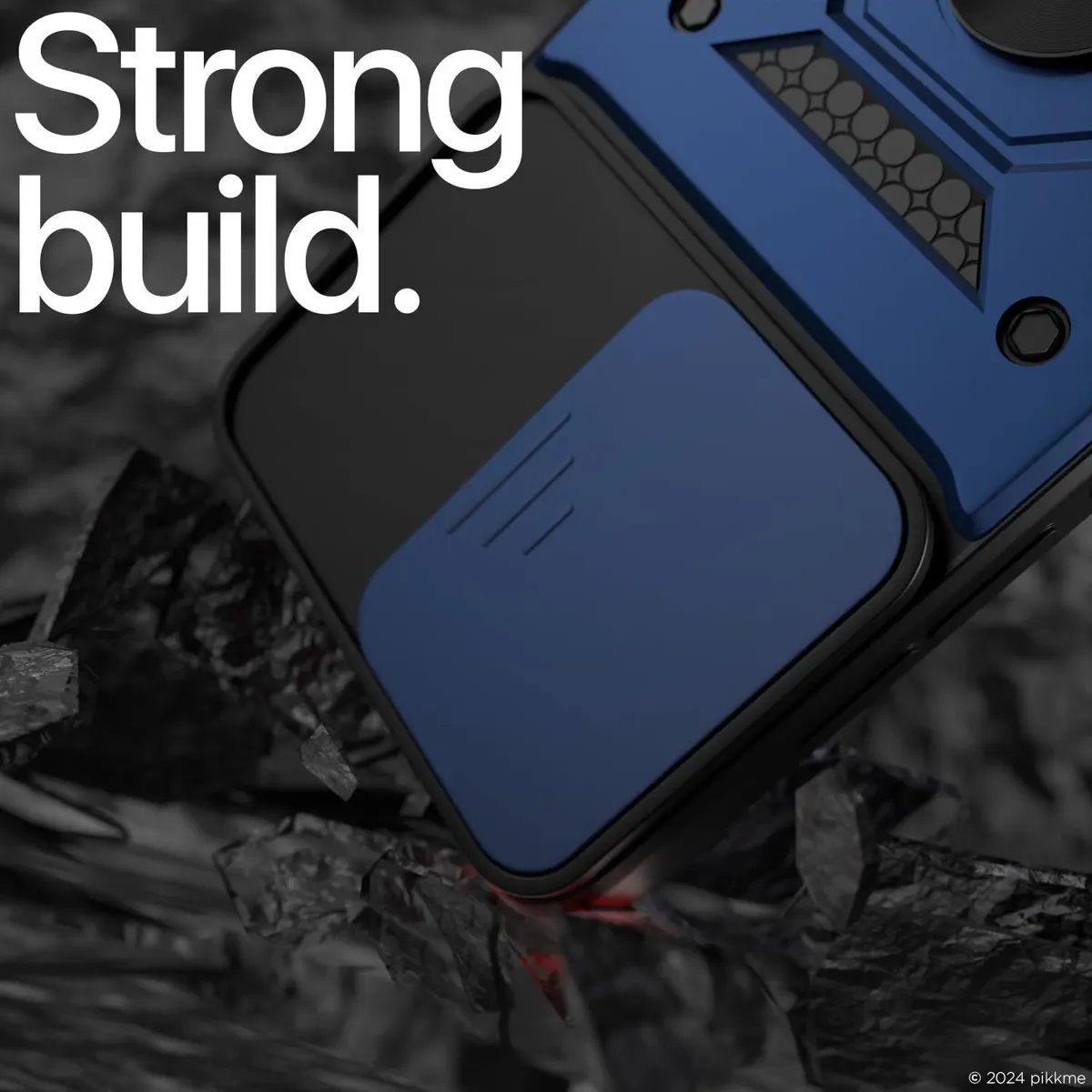 Micvir Back Cover for SAMSUNG Galaxy F06 5G (Blue, Shock Proof, Polycarbonate, Silicon, Pack of: 1) — image 4 of 5