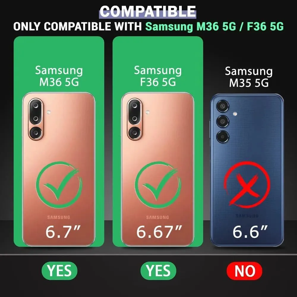 Micvir Back Cover for Samsung Galaxy F36 5G (Black, Shock Proof, Polycarbonate, Silicon, Pack of: 1) — image 2 of 5