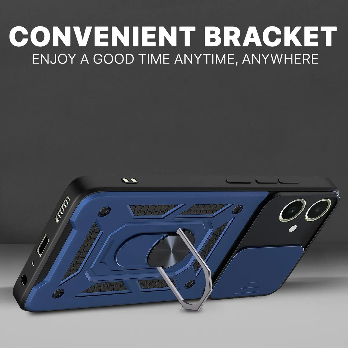 Micvir Back Cover for SAMSUNG Galaxy M06 5G (Blue, Shock Proof, Polycarbonate, Silicon, Pack of: 1) — image 2 of 5