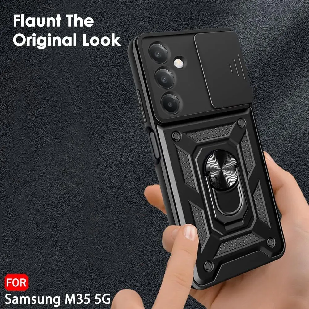 Micvir Back Cover for SAMSUNG Galaxy M35 5G (Black, Shock Proof, Polycarbonate, Silicon, Pack of: 1) — image 2 of 5