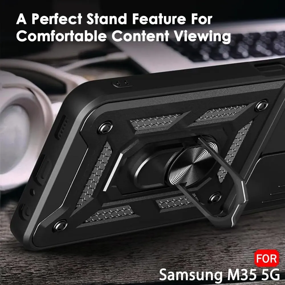 Micvir Back Cover for SAMSUNG Galaxy M35 5G (Black, Shock Proof, Polycarbonate, Silicon, Pack of: 1) — image 5 of 5