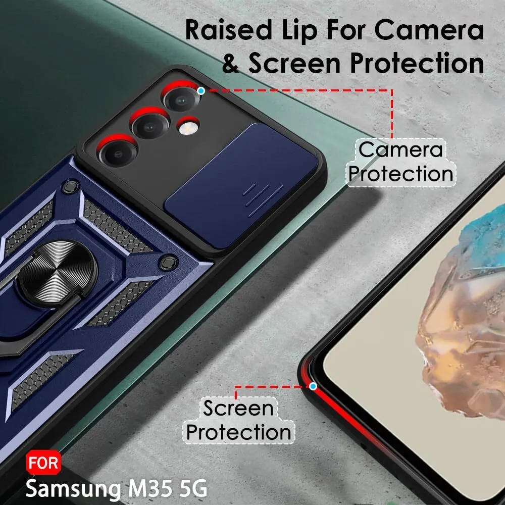 Micvir Back Cover for SAMSUNG Galaxy M35 5G (Blue, Shock Proof, Pack of: 1) — image 2 of 5