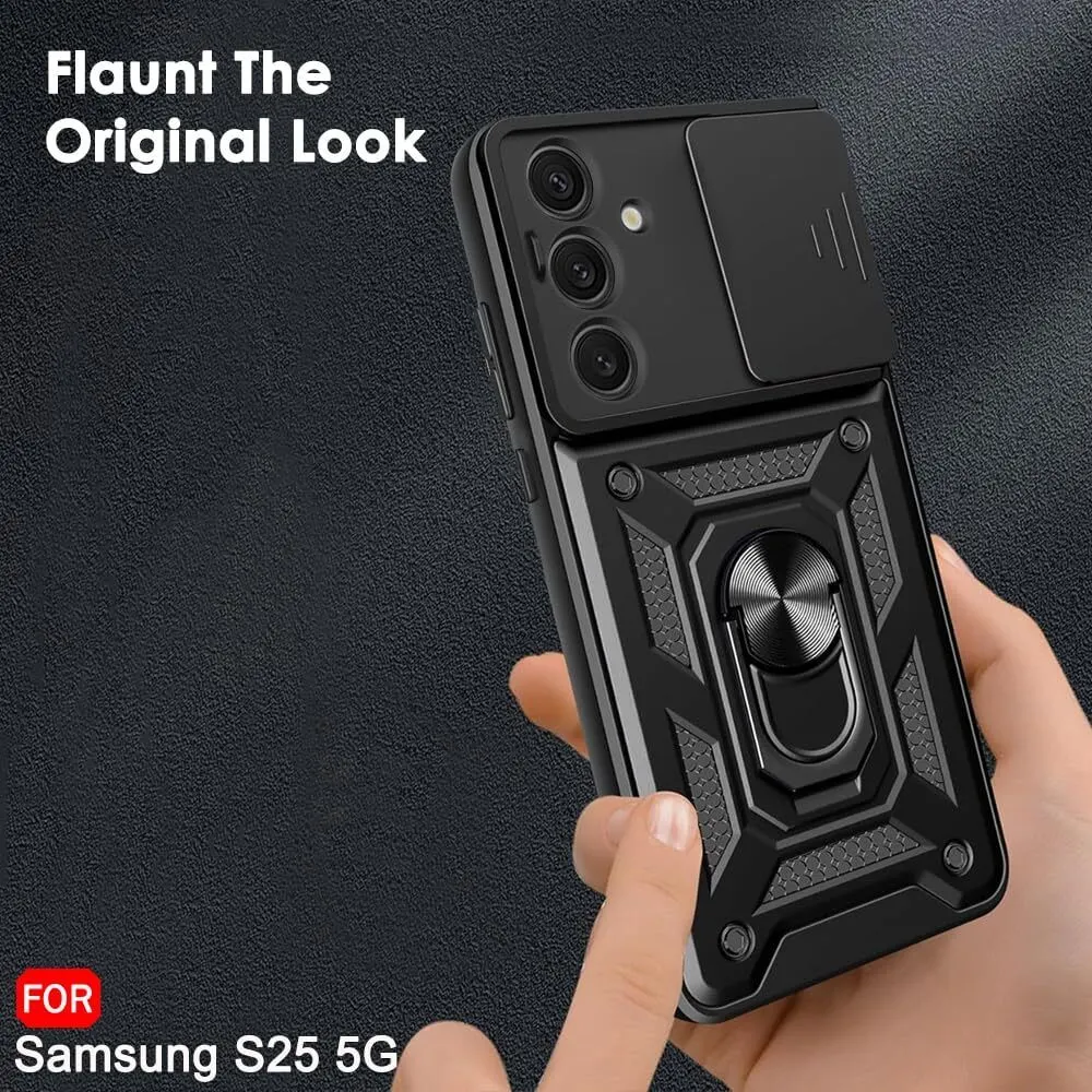 Micvir Back Cover for Samsung Galaxy S25 5G (Black, Shock Proof, Polycarbonate, Silicon, Pack of: 1) — image 4 of 5