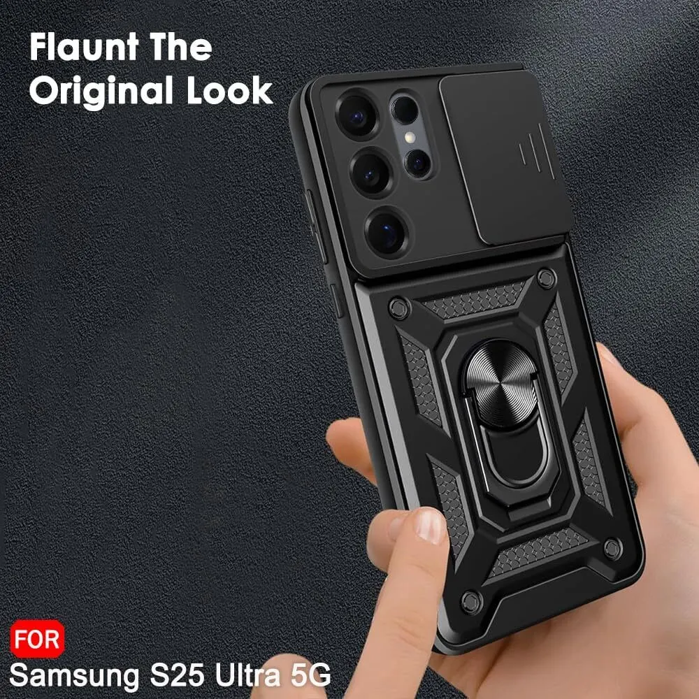 Micvir Back Cover for Samsung Galaxy S25 Ultra 5G (Black, Shock Proof, Polycarbonate, Silicon, Pack of: 1) — image 4 of 5