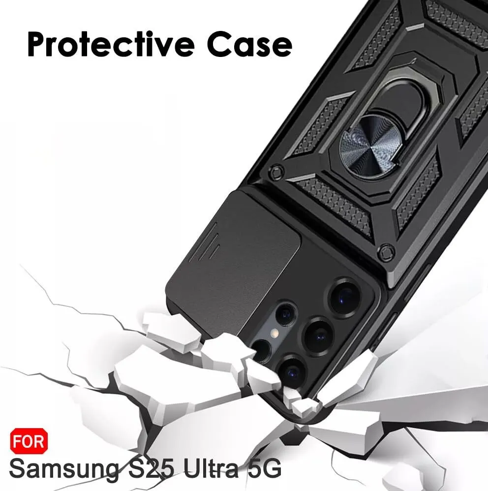 Micvir Back Cover for Samsung Galaxy S25 Ultra 5G (Black, Shock Proof, Polycarbonate, Silicon, Pack of: 1) — image 5 of 5