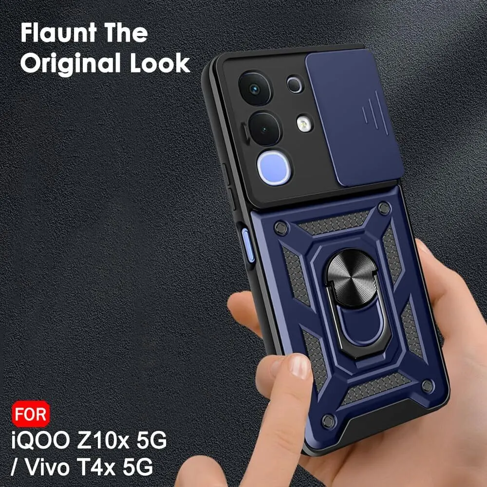 Micvir Back Cover for Vivo T4X 5G (Blue, Shock Proof, Pack of: 1) — image 4 of 5