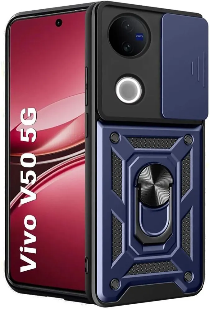 Micvir Back Cover for Vivo V50 5G, Vivo V50e 5G (Blue, Shock Proof, Pack of: 1)
