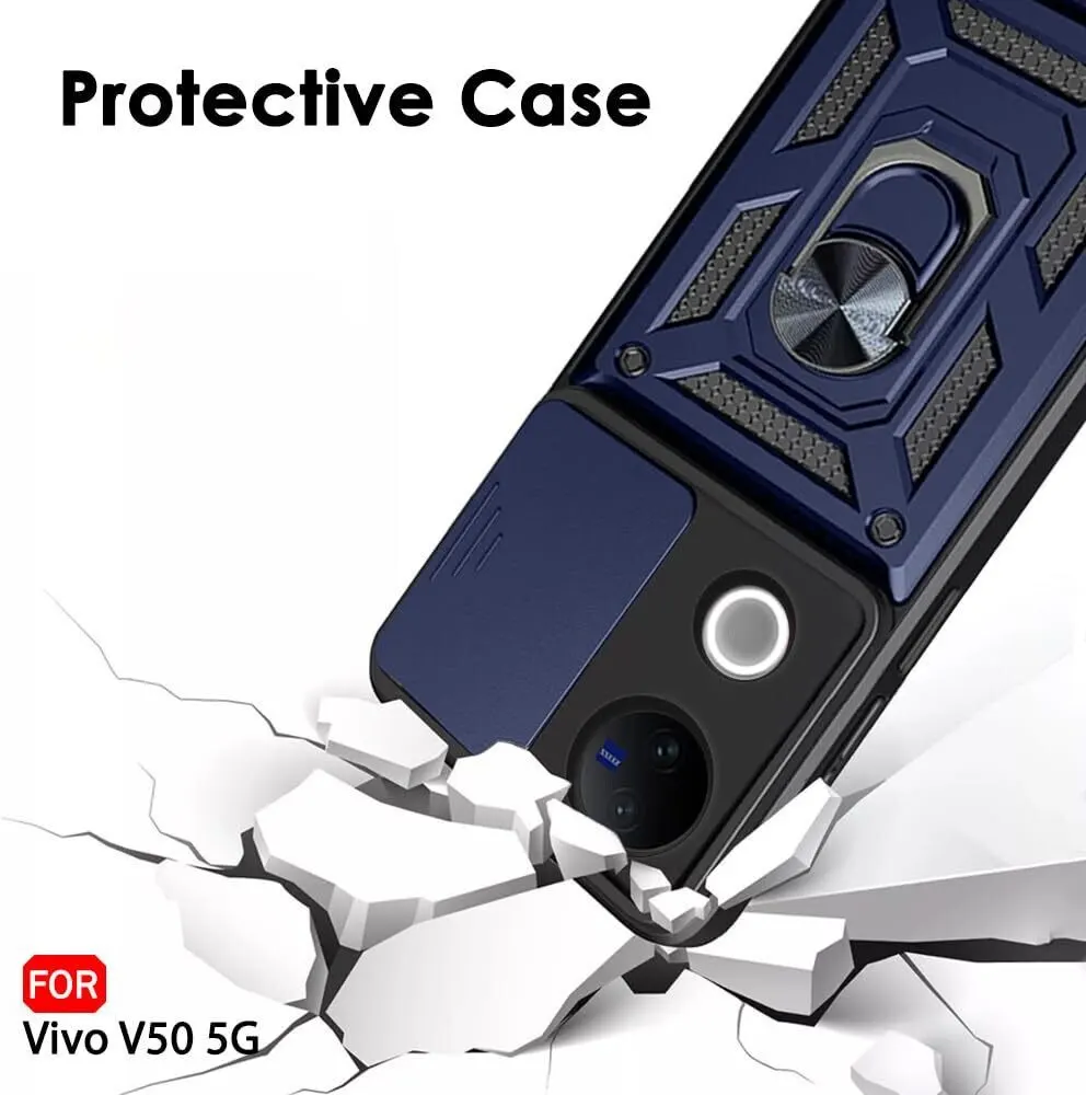 Micvir Back Cover for Vivo V50 5G, Vivo V50e 5G (Blue, Shock Proof, Pack of: 1) — image 4 of 5