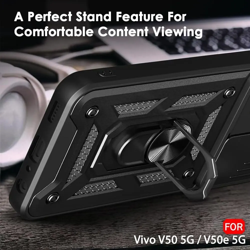 Micvir Back Cover for Vivo V50e 5G (Black, Shock Proof, Pack of: 1) — image 5 of 5
