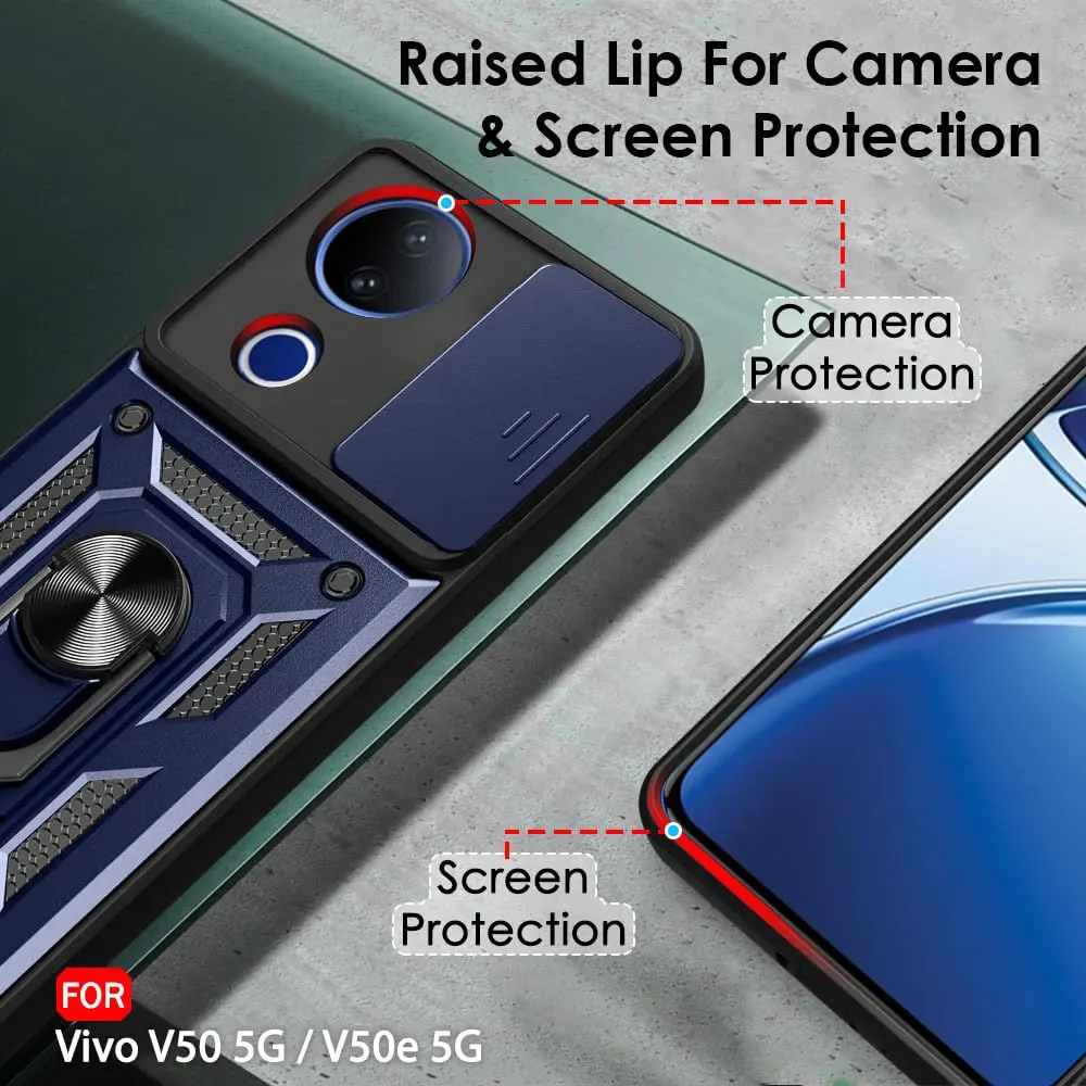 Micvir Back Cover for Vivo V50e 5G (Blue, Shock Proof, Pack of: 1) — image 2 of 5