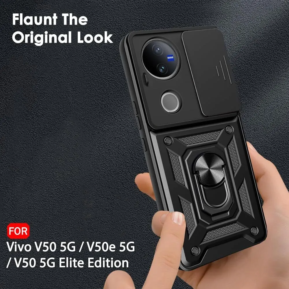 Micvir Back Cover for vivo V50 5G Elite Edition (Black, Shock Proof, Pack of: 1) — image 3 of 5