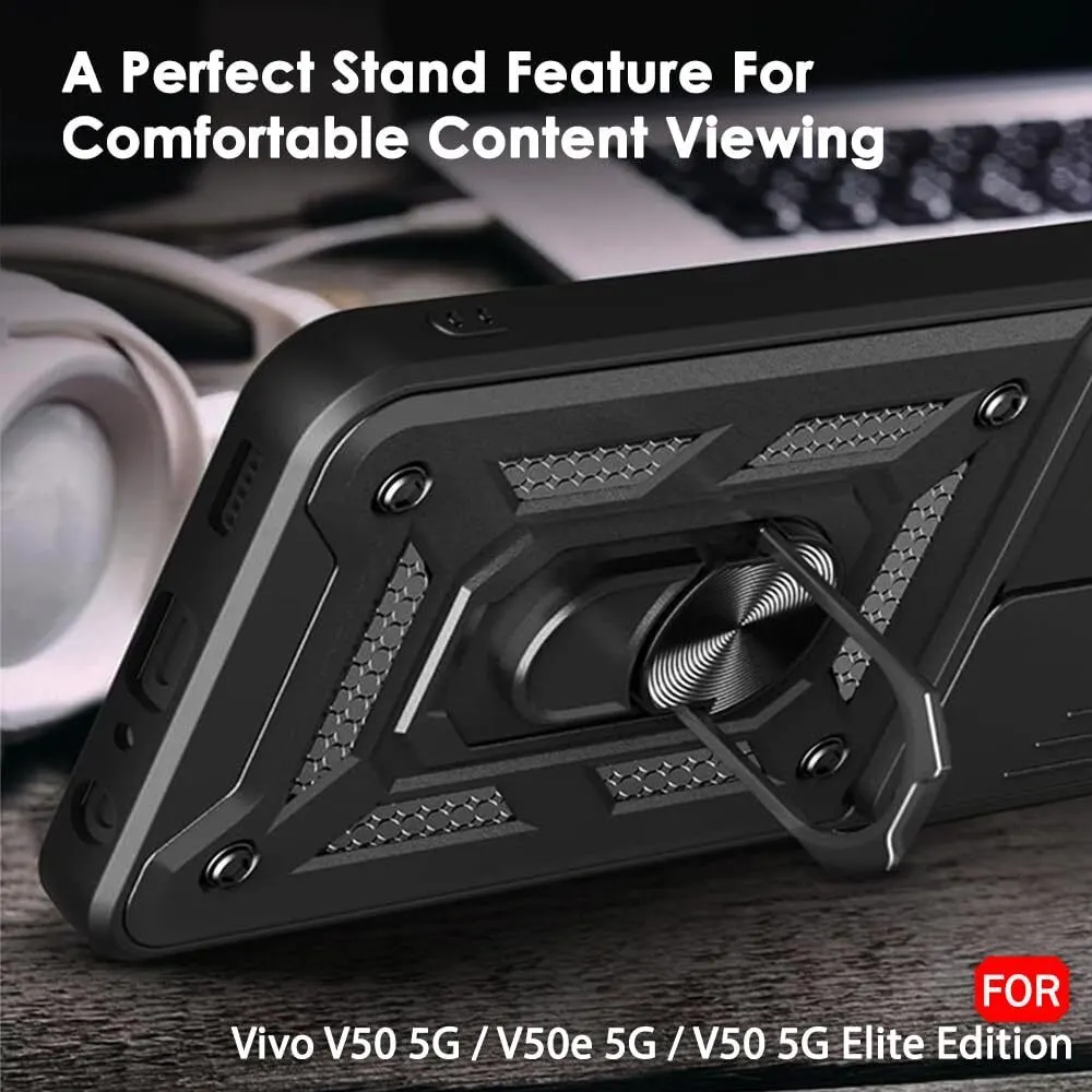 Micvir Back Cover for vivo V50 5G Elite Edition (Black, Shock Proof, Pack of: 1) — image 5 of 5