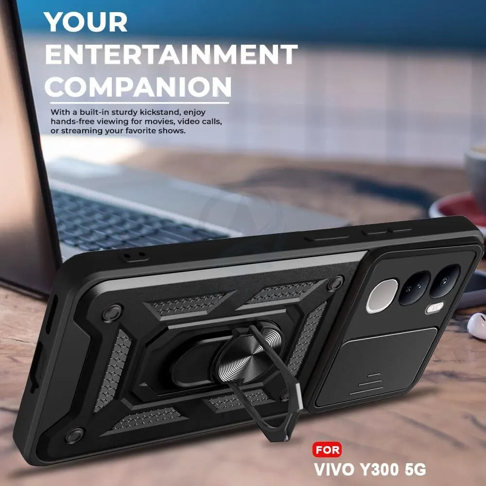 Micvir Back Cover for vivo Y300 5G (Black, Shock Proof, Polycarbonate, Silicon, Pack of: 1) — image 5 of 5