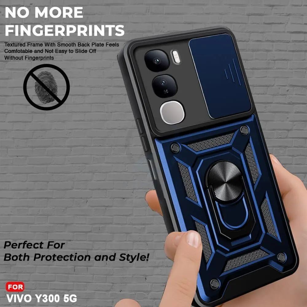 Micvir Back Cover for vivo Y300 5G (Blue, Shock Proof, Polycarbonate, Silicon, Pack of: 1) — image 3 of 5