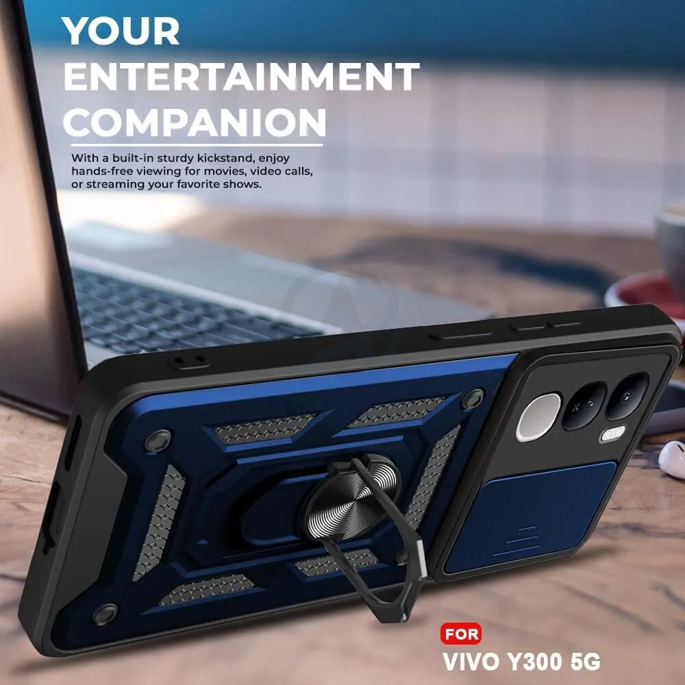 Micvir Back Cover for vivo Y300 5G (Blue, Shock Proof, Polycarbonate, Silicon, Pack of: 1) — image 5 of 5