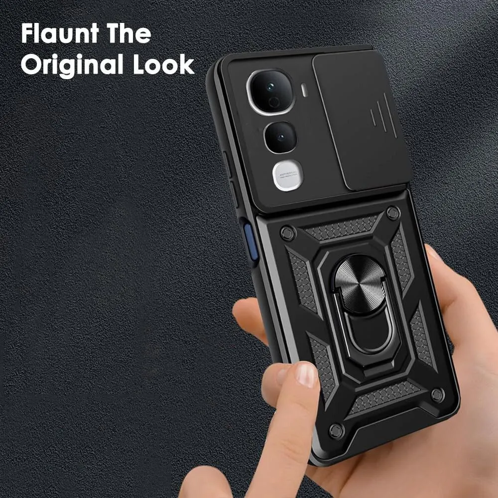 Micvir Back Cover for Vivo Y400 Pro 5G (Black, Shock Proof, Pack of: 1) — image 3 of 4