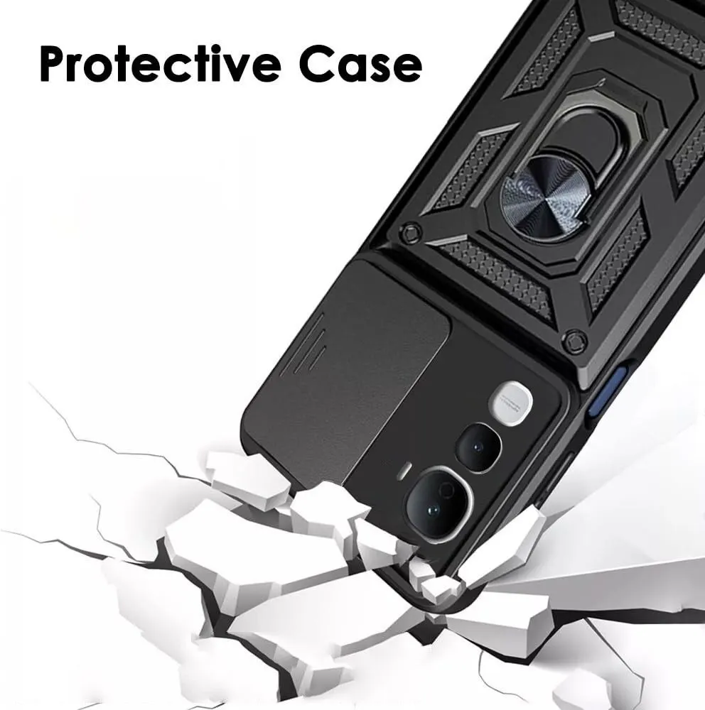 Micvir Back Cover for Vivo Y400 Pro 5G (Black, Shock Proof, Pack of: 1) — image 4 of 4