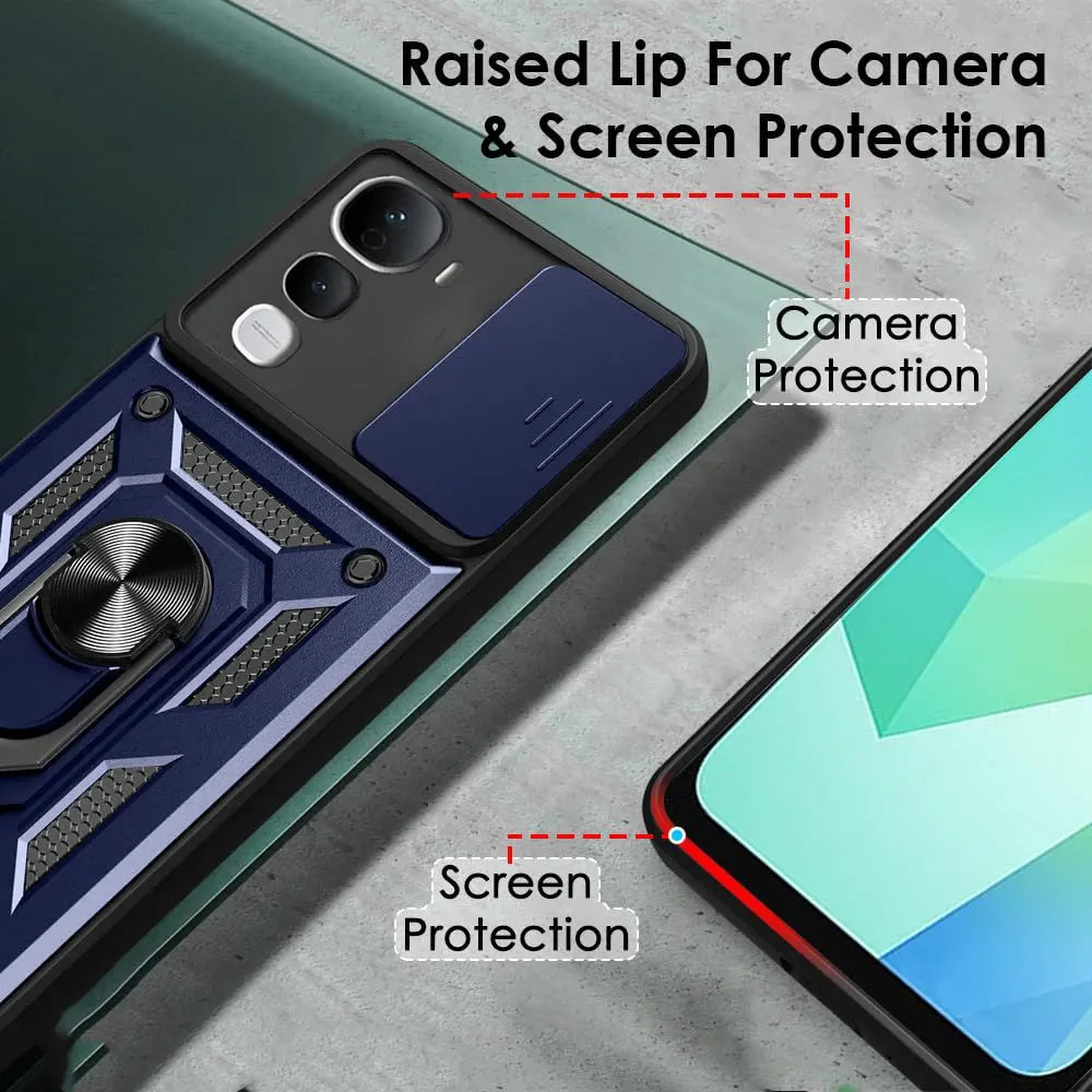 Micvir Back Cover for Vivo Y400 Pro 5G (Blue, Shock Proof, Pack of: 1) — image 2 of 4