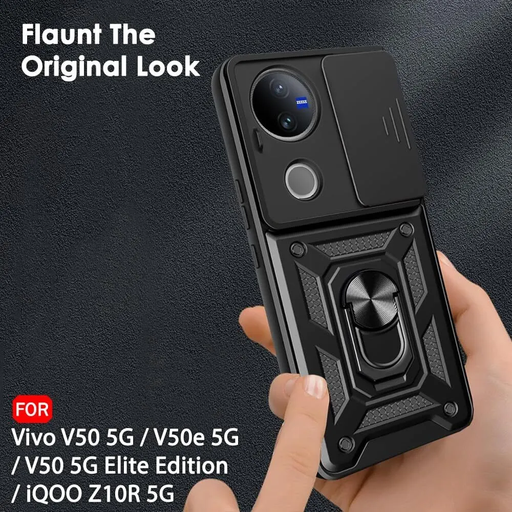 Micvir Back Cover for iQOO Z10R 5G (Black, Shock Proof, Polycarbonate, Silicon, Pack of: 1) — image 4 of 5