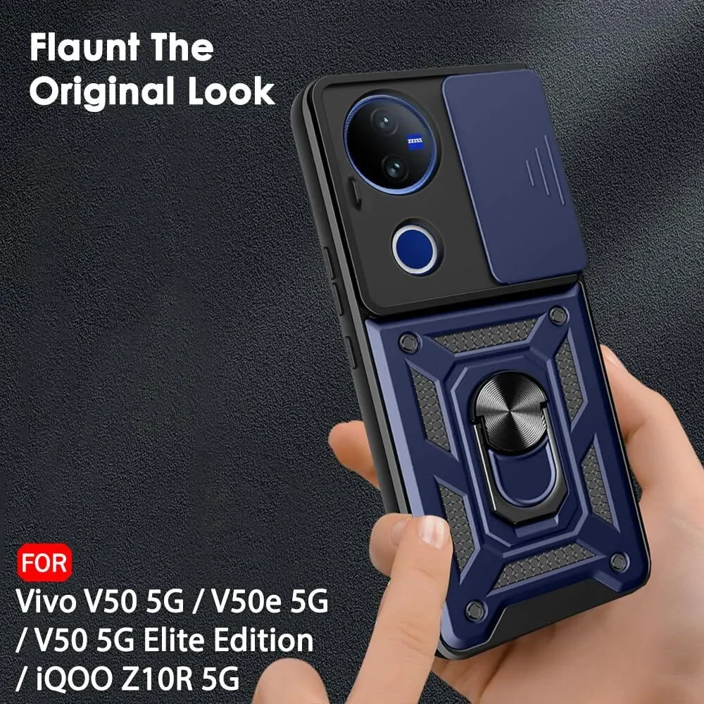 Micvir Back Cover for iQOO Z10R 5G (Blue, Shock Proof, Polycarbonate, Silicon, Pack of: 1) — image 4 of 5