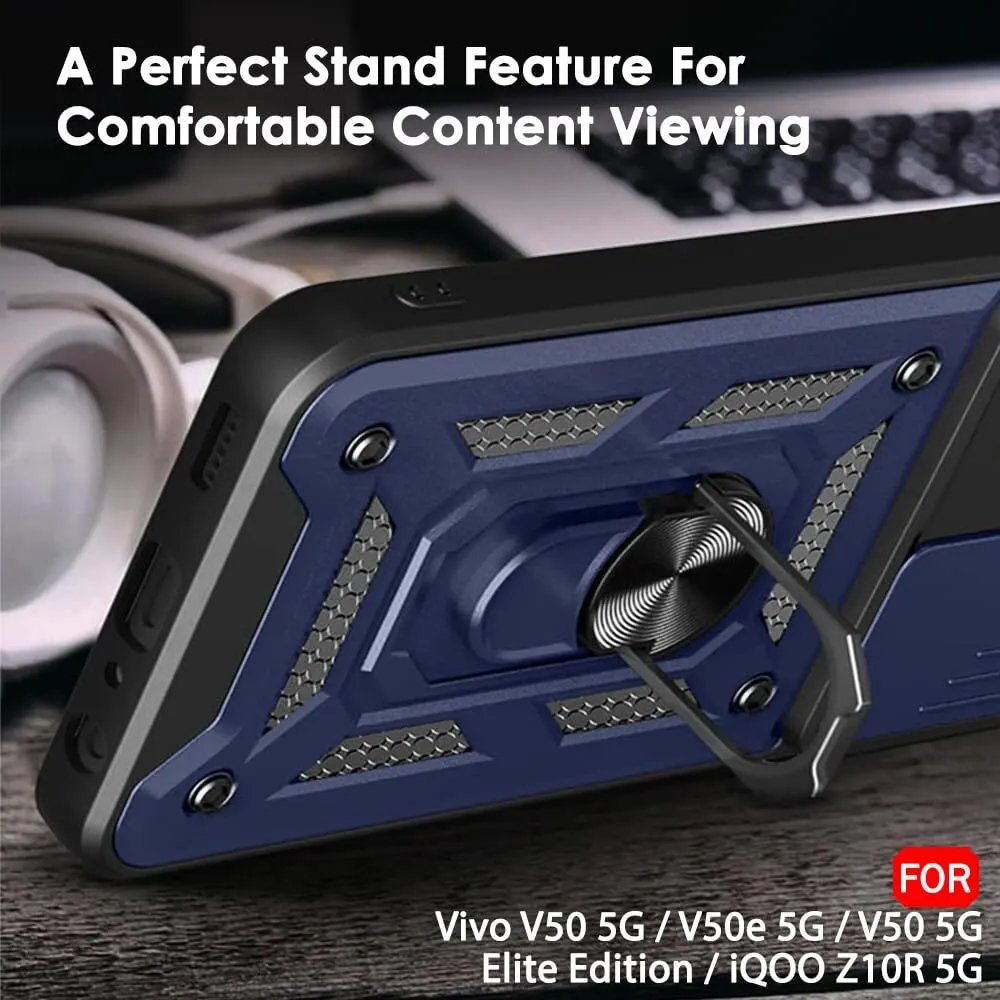 Micvir Back Cover for iQOO Z10R 5G (Blue, Shock Proof, Polycarbonate, Silicon, Pack of: 1) — image 5 of 5