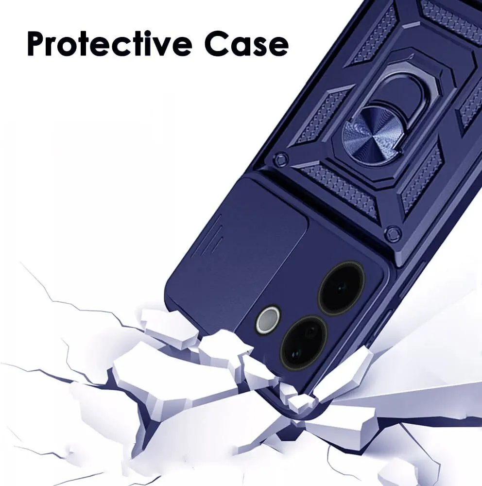 Micvir Back Cover for iQOO Z9s Pro 5G (Blue, Shock Proof, Polycarbonate, Silicon, Pack of: 1) — image 2 of 5