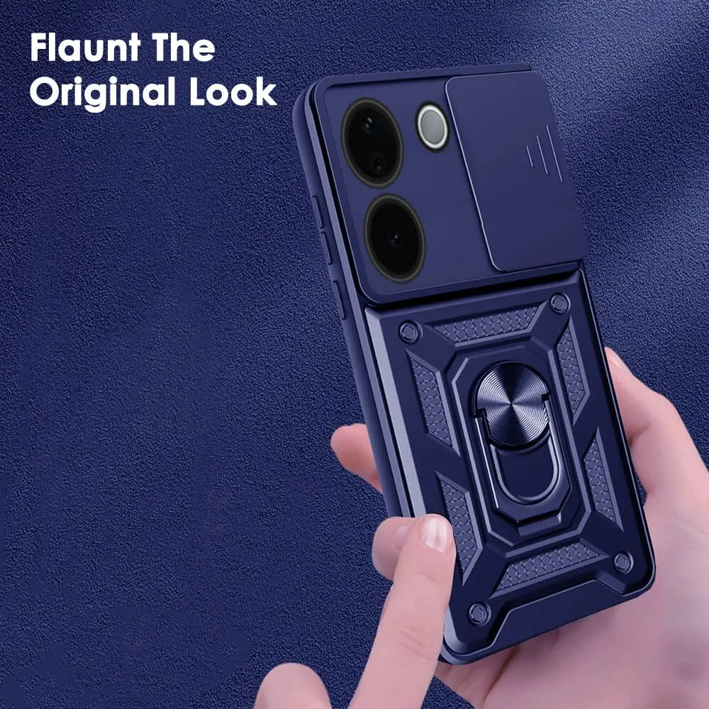 Micvir Back Cover for iQOO Z9s Pro 5G (Blue, Shock Proof, Polycarbonate, Silicon, Pack of: 1) — image 3 of 5