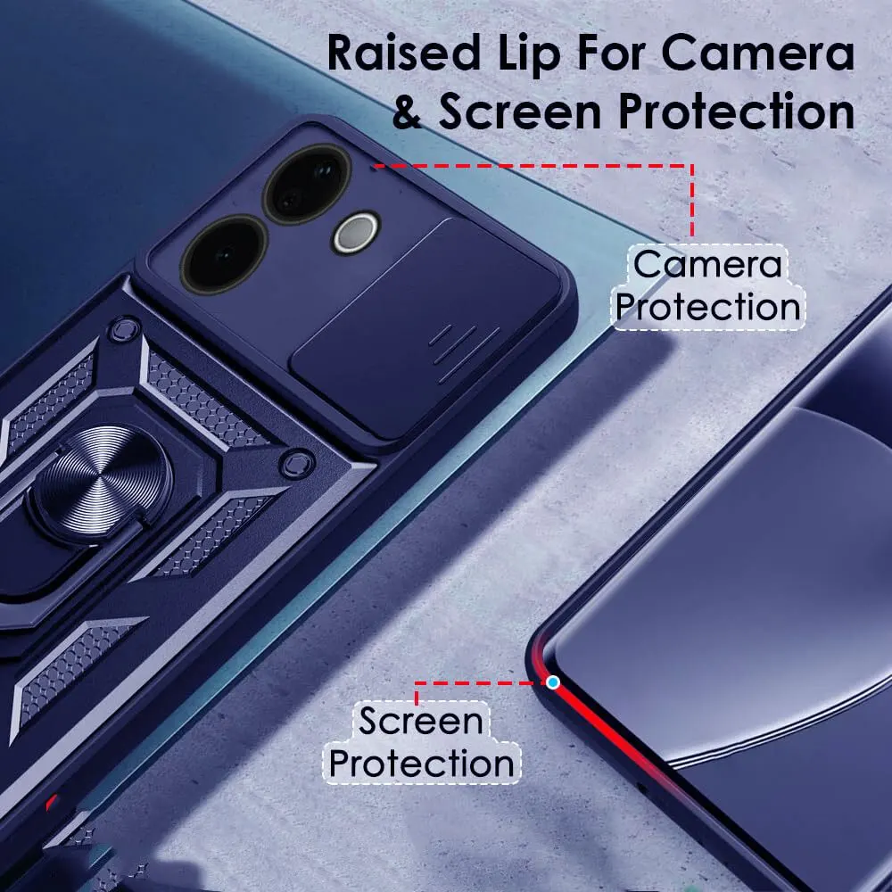 Micvir Back Cover for iQOO Z9s Pro 5G (Blue, Shock Proof, Polycarbonate, Silicon, Pack of: 1) — image 4 of 5