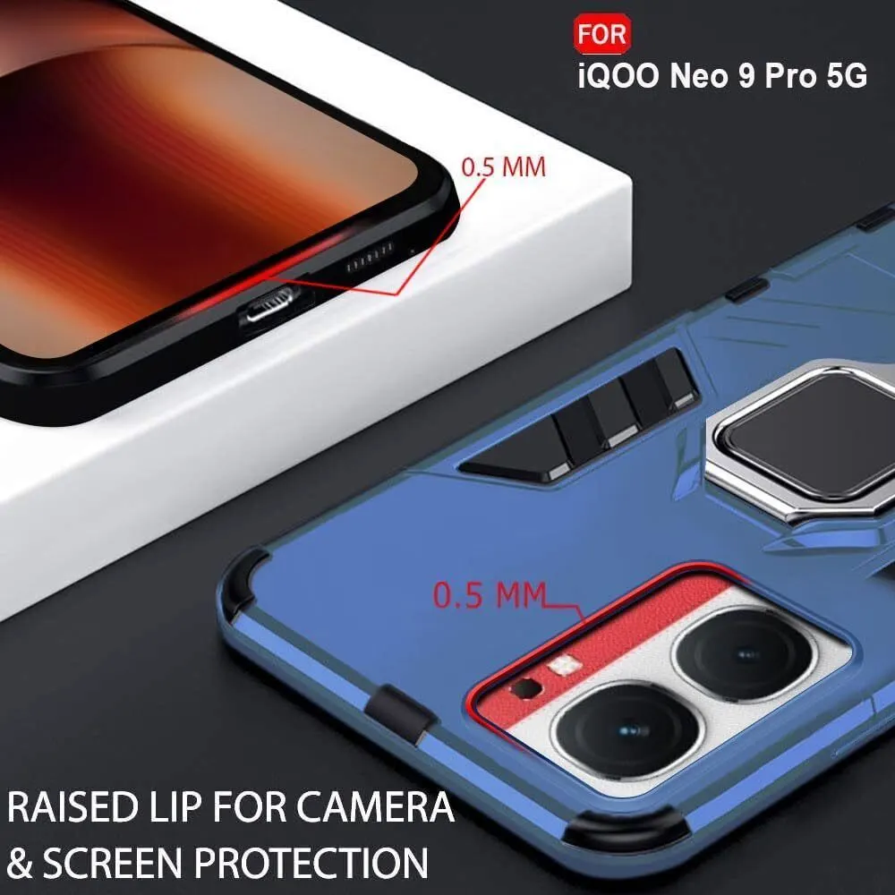 Micvir Back Cover for iQOO 9 Pro 5G (Blue, Shock Proof, Plastic, Silicon, Pack of: 1) — image 2 of 5