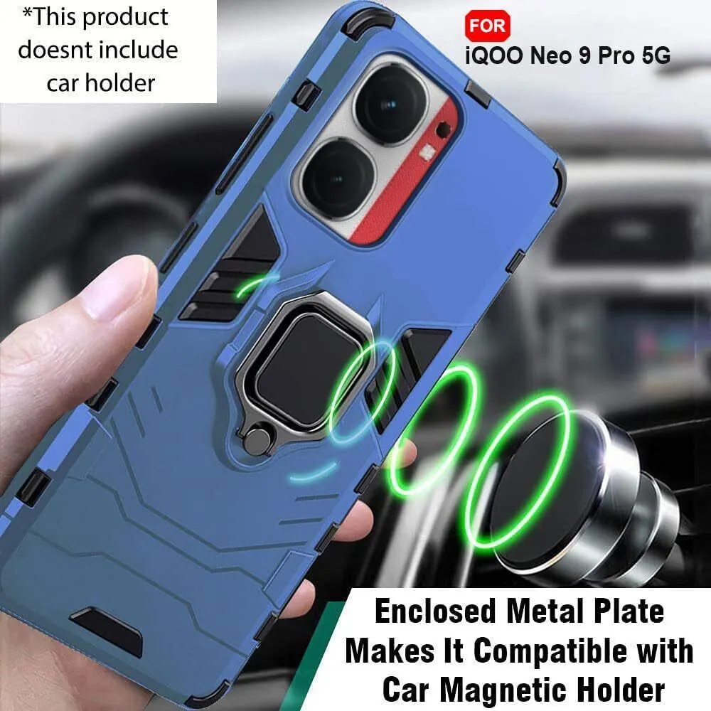 Micvir Back Cover for iQOO 9 Pro 5G (Blue, Shock Proof, Plastic, Silicon, Pack of: 1) — image 3 of 5