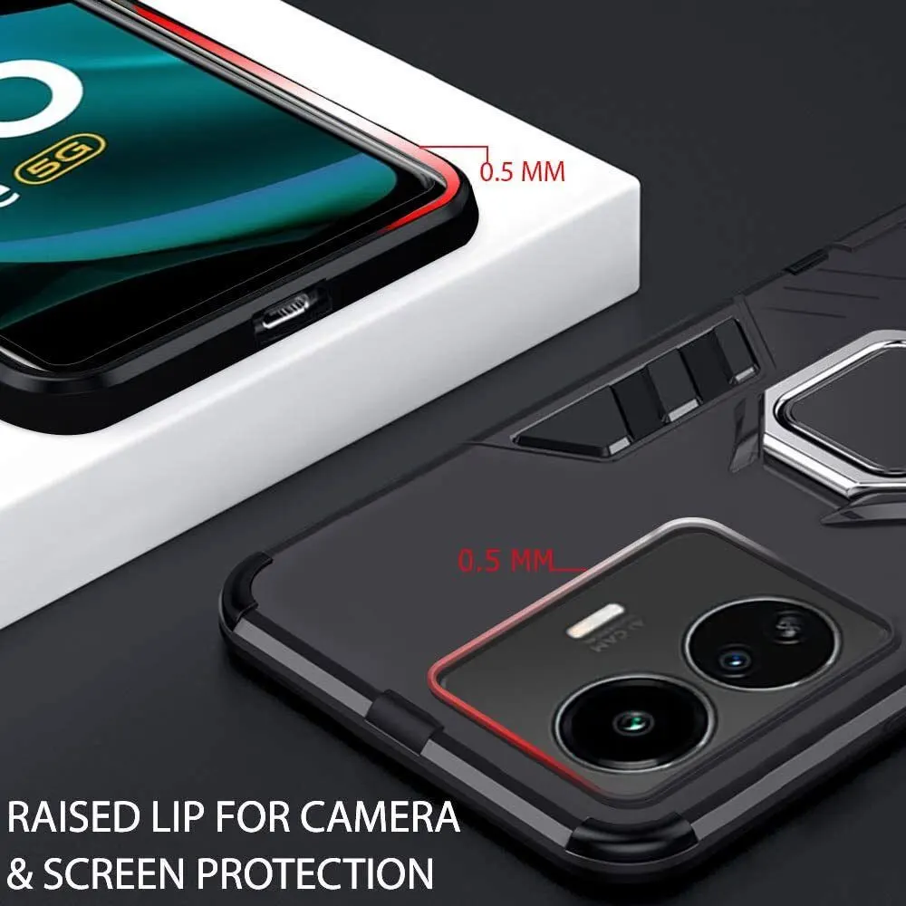 Micvir Back Cover for IQOO Z6 Lite 5G (Transparent, Black, Shock Proof, Plastic, Silicon, Pack of: 1) — image 2 of 5